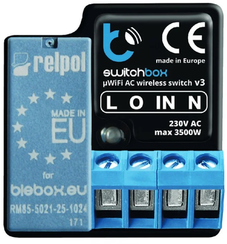 Модуль реле Blebox switchbox v3 (5900168580022)