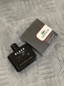 Парфюм Lacoste Essential Black мужской с бергамотом лаймом и мускусом свежий водно-мускусный аромат 125 мл