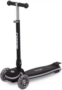 Дитячий самокат Toyz Carbon триколісний Чорний TOYZ-04060 (5903076321671)