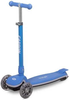 Дитячий самокат Toyz Carbon триколісний Блакитний TOYZ-04061 (5903076321688)