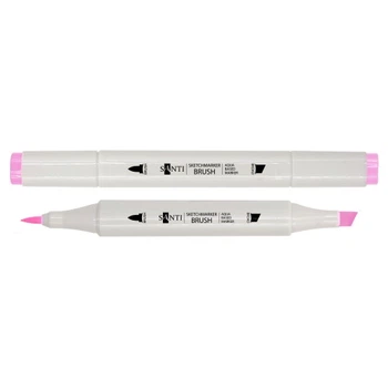 Маркер двусторонний акварельный Santi sketch SM-28 390558 светло-розовый