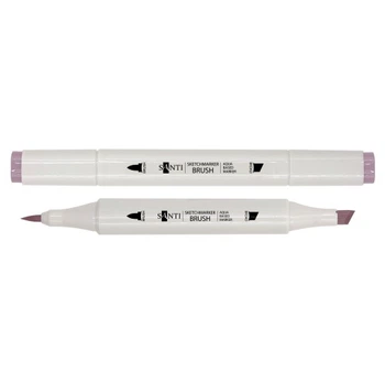 Маркер двусторонний акварельный Santi sketch SM-82 391112 пастельно-фиолетовый