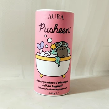 Дитяча кольорова та пініста сіль для ванни в шейкері Pusheen 250г.