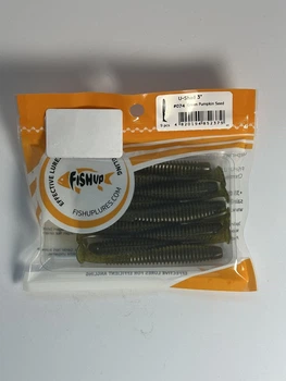 Силіконова приманка FishUp U-Shad 3" (9pcs.), #019 - Motor Oil/Red,10023214