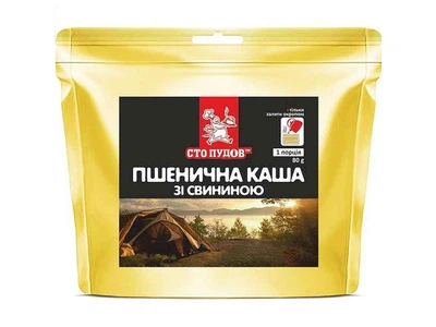 Каша вівсяна СТО ПУДІВ 80г зі свининою