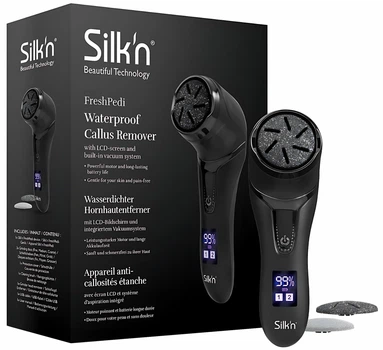 Електрична пилка для педикюру, акумуляторна пемза для ніг Silk'n Fresh Pedi Водонепроникна Чорний