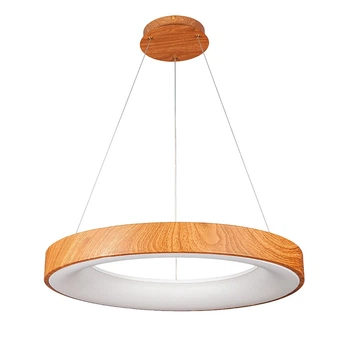 Люстра подвесная светодиодная, LED кольцо Levistella 781P2291 (600) DWD цвет темное дерево