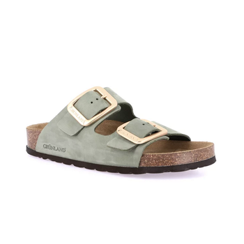 Жіночі шльопанці Grunland ENNY KAKI CB0076 хакі Колір Хакі Розмір 40 (6690-52061)