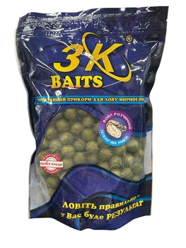 Бойл 3kBaits растворимый пилящий 20мм (зеленогубая ракушка) 0,4кг,3к08681