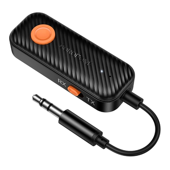 Модулятор Borofone BC62 AUX Bluetooth приемник передатчик 140mAh черный ABS пластик компактный