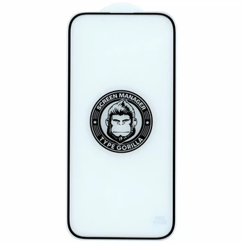 Защитное стекло Type Gorilla 0.33 мм 2.5D HD Anti-Static для iPhone 13 13 Pro 14 16e Черный