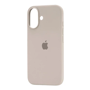 Чохол силіконовий Full Cover для iPhone 16 захист камери з м'яким покриттям колір камінь