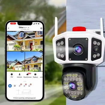 Поворотная IP камера видеонаблюдения 3MP с ИК подсветкой и датчиком движения YOOSEE YC101 для улицы и внутри помещений