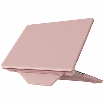 Накладка PC PU AMO-PU для MacBook Pro 14 дюймов 2021 2023 2024 2025 розовая