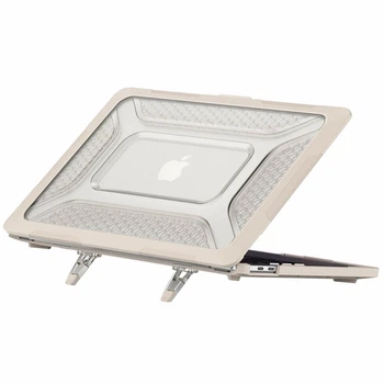 Накладка TPU PC Hex Shield для MacBook Pro 13 дюймов 2018 2020 2022 цвет Stone