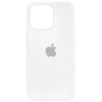 Чехол силиконовый Full Cover для iPhone 14 Pro Max защита камеры белый