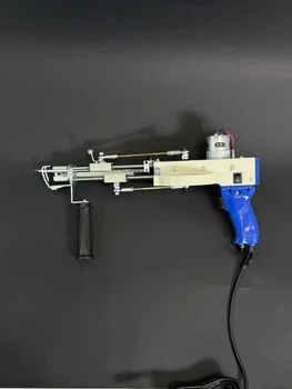 Тафтинговый пистолет регулируемый ворс 35-45мм 2-в-1 (Cut/Loop) AK-1, 200 Вт, синий