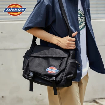 Чоловіча сумка через плече Dickies, місткий повсякденний рюкзак, легка полотняна сумка для студентів коледжу, багатофункціональна сумка через плече з ремінцем