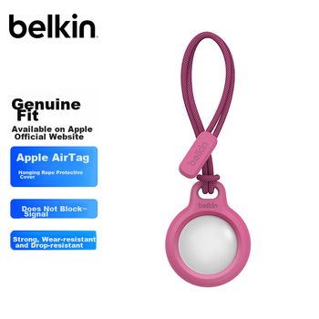 Брелок BELKIN F8W974 для AirTag/AirTag2 силиконовый, розовый
