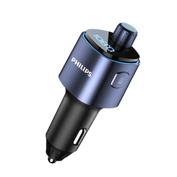 Автомобильный Bluetooth-приемник-зарядное устройство Philips, плеер с функцией быстрой зарядки, автомобильный прикуриватель, многофункциональный преобразователь 4107