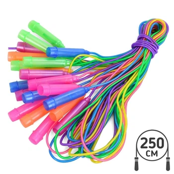 Скакалка MS 3293 250см (мотузка 230см, 2 ручки 20см)., мотузка-гума, ручка-пластик