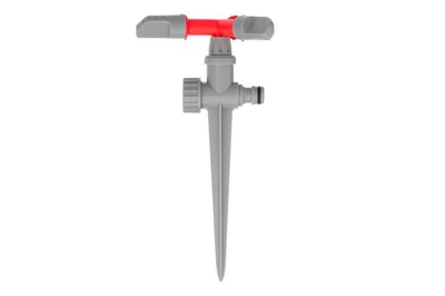 Дощувач Intertool круговий на кілочку, пластик, дальність поливу 8 м, діаметр шлангу 1/2"