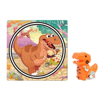 Пазл-трек з динозавром Dino Puzzle Tracks Тиранозавр T-Rex