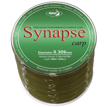 Волосінь Katran Synapse Carp 1000m (olive) 0.309mm 15.3lb/7.12kg