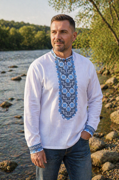 Стильная мужская вышиванка,XL