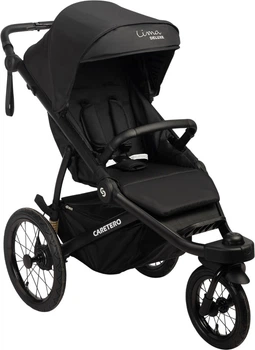 Wózek spacerowy Caretero Lima Deluxe trójkołowy Czarny (5903076321473)