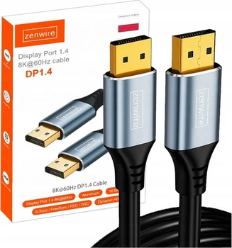 Кабель Zenwire ZC-15 DisplayPort - DisplayPort 2 м Black (5904507529789)