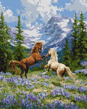 Картина по номерам Свободная пара в лесу ©art_selena_ua 40x50 KHO6866 Идейка