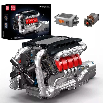 Конструктор Mould King Двигатель V8 Mercedes-Benz, 1169 деталей