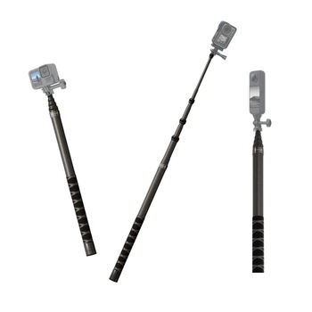 Монопод для Insta360 Osmo 360 экшн-камеры невидимый карбоновый 46-300см Jmary MT-65