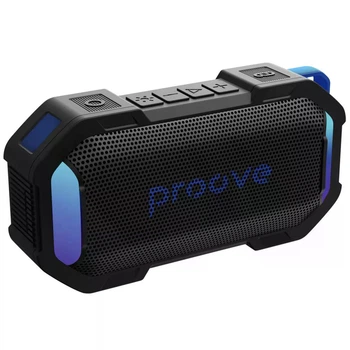 Портативна Акустика Proove Black Rock black-blue10W (APP), Bluetooth: 5.3, 2000мАг, 8 години роботи