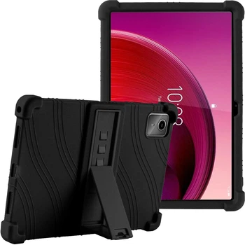 Чехол Lenovo Idea Tab Plus 12.1" (2025) / Tab K12 TB361FU, TB361ZU силиконовый с подставкой Черный