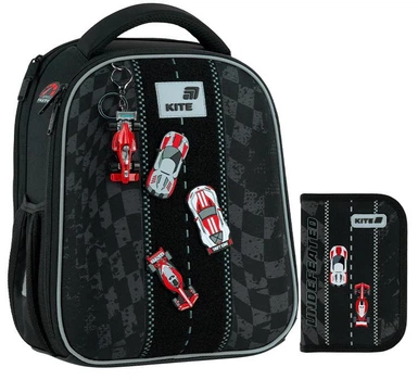 Рюкзак шкільний ортопедичний + пенал Kite Education Race&Win K26-555S-8
