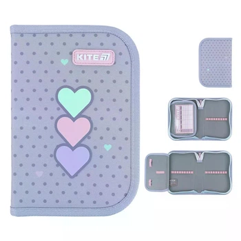 Пенал без наполнения Kite Lovely K26-621-3, 1 отделение, 1 отворот