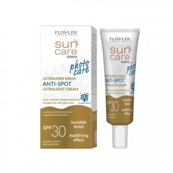 FlosLek Sun Care Photo Care Anti-Spot крем SPF 30 для лица от пигментации, ультралегкий, 30 мл