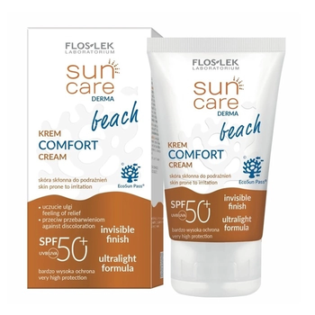 FlosLek Sun Care Derma Beach SPF 50+ крем для лица и тела, 50 мл