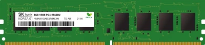 Оперативна пам'ять Hynix DDR4-3200 8192MB PC4-25600 (HMA81GU6CJR8N-XN)