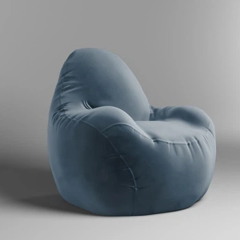 Крісло - мішок SkyPuff Relax 100 см Велюр Florida Ocean, 410001117