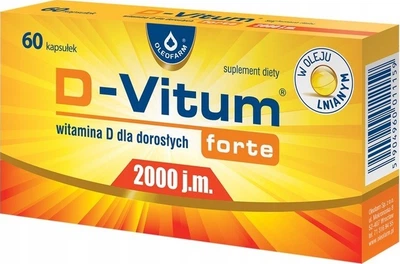 Witamina D Oleofarm D-Vitum Forte 2000 60 kapsułek (5904960011159)