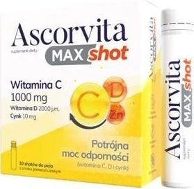 Вітамінно-мінеральний комплекс Natur Produkt Pharma Ascorvita Max Shot 10 шт по 25 мл (5906204023263)