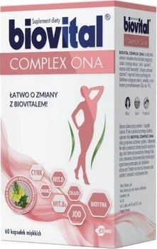 Witaminowo-mineralny kompleks dla kobiet Egis Pharmaceuticals Biovital Complex Ona 60 kapsułek (5995327183411)