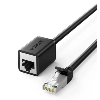Патч-корд 1м, F/UTP cat 6 RJ-45 extension black Ugreen (U_11279)