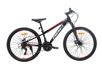 Велосипед CrossBike Energy V2 26" 13" Чорний-Червоний