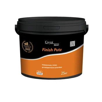Готовая к применению акриловая шпатлевка Crystal Decor Finish Putz 25 кг