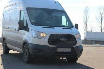 Кенгурятник WT003 Черный (Нержавеющая сталь) для Ford Transit 2014- гг