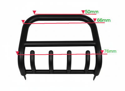Кенгурятник QT006 Black (нерж.) для Isuzu D-Max 2011-2019 гг